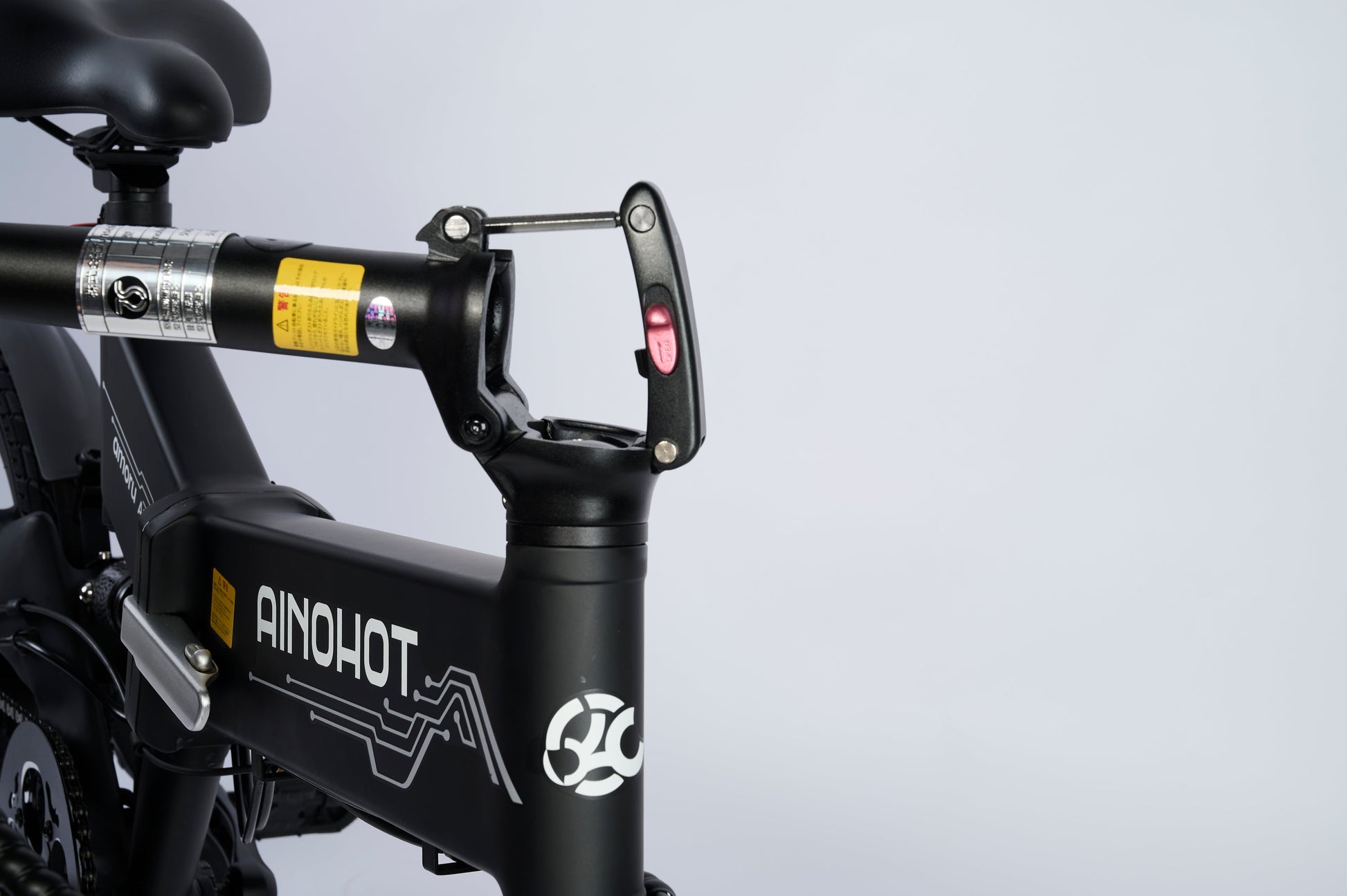 AINOHOT AS6  ブラック 小型電動アシスト付き自転車  折りたたみ部品の詳細画像