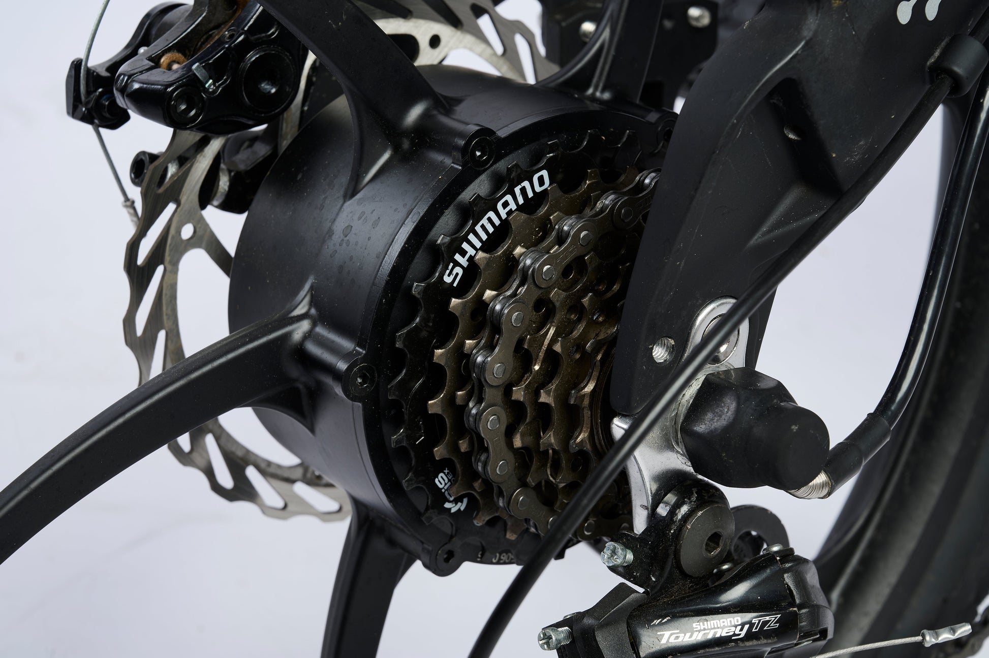 AINOHOT AS6  ブラック 小型電動アシスト付き自転車  電気自動車チェーンの詳細画像