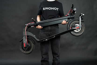 AINOHOT S07 漆黒 軽量×女性向け 特定小型原動機付自転車  折り畳み図