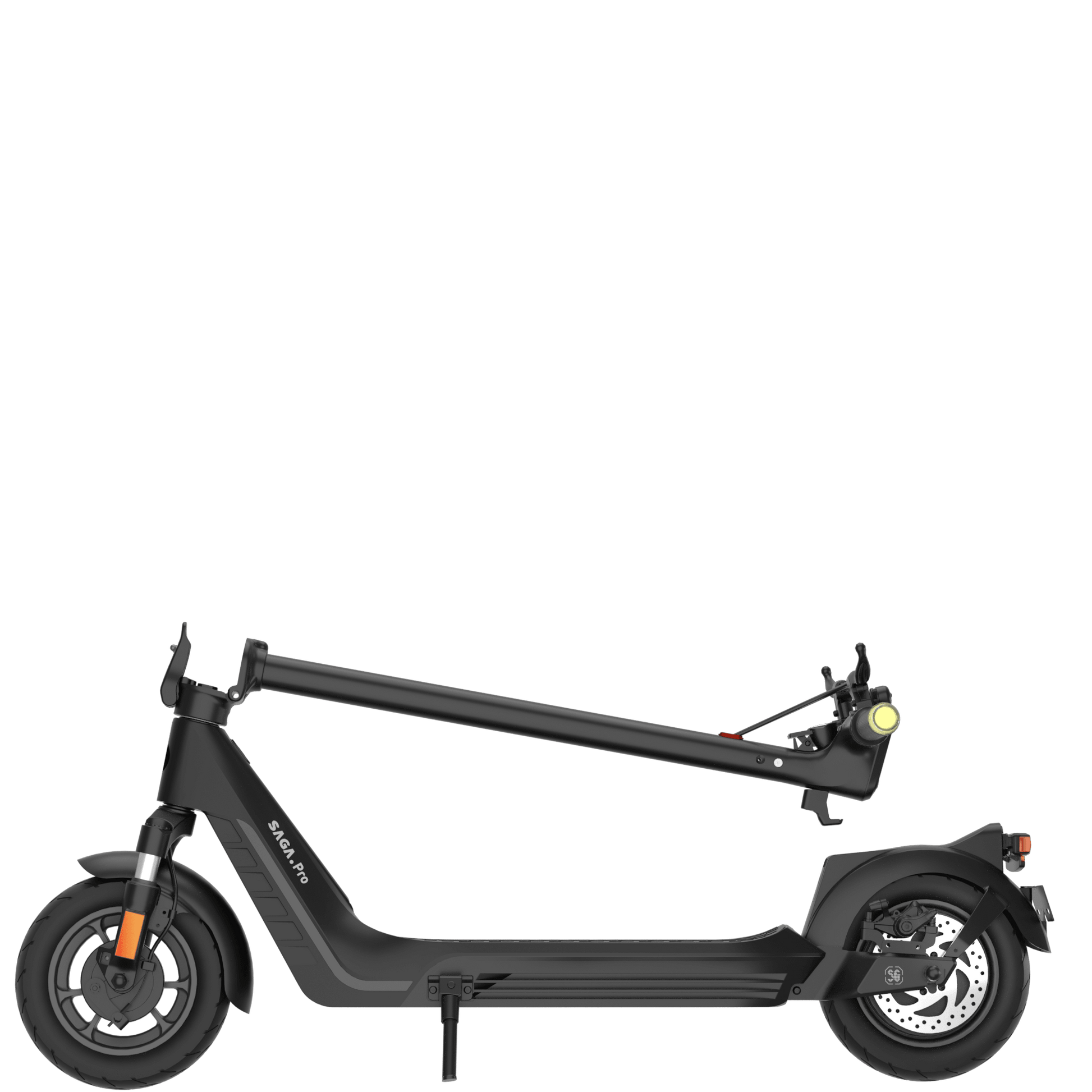 AINOHOT SAGA pro 特定小型原動機付自転車 漆黒 折り畳み図