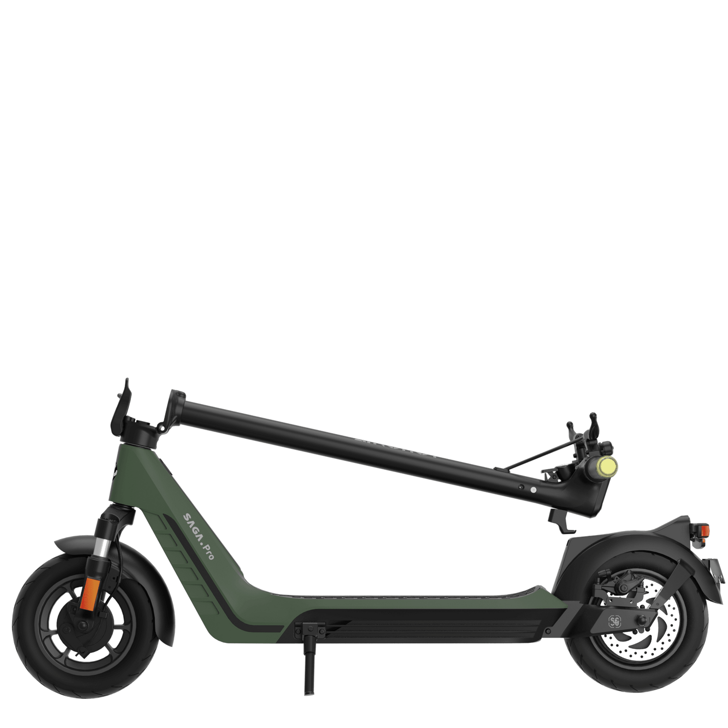 AINOHOT SAGA pro 特定小型原動機付自転車 オリーブグリーン 折り畳み図
