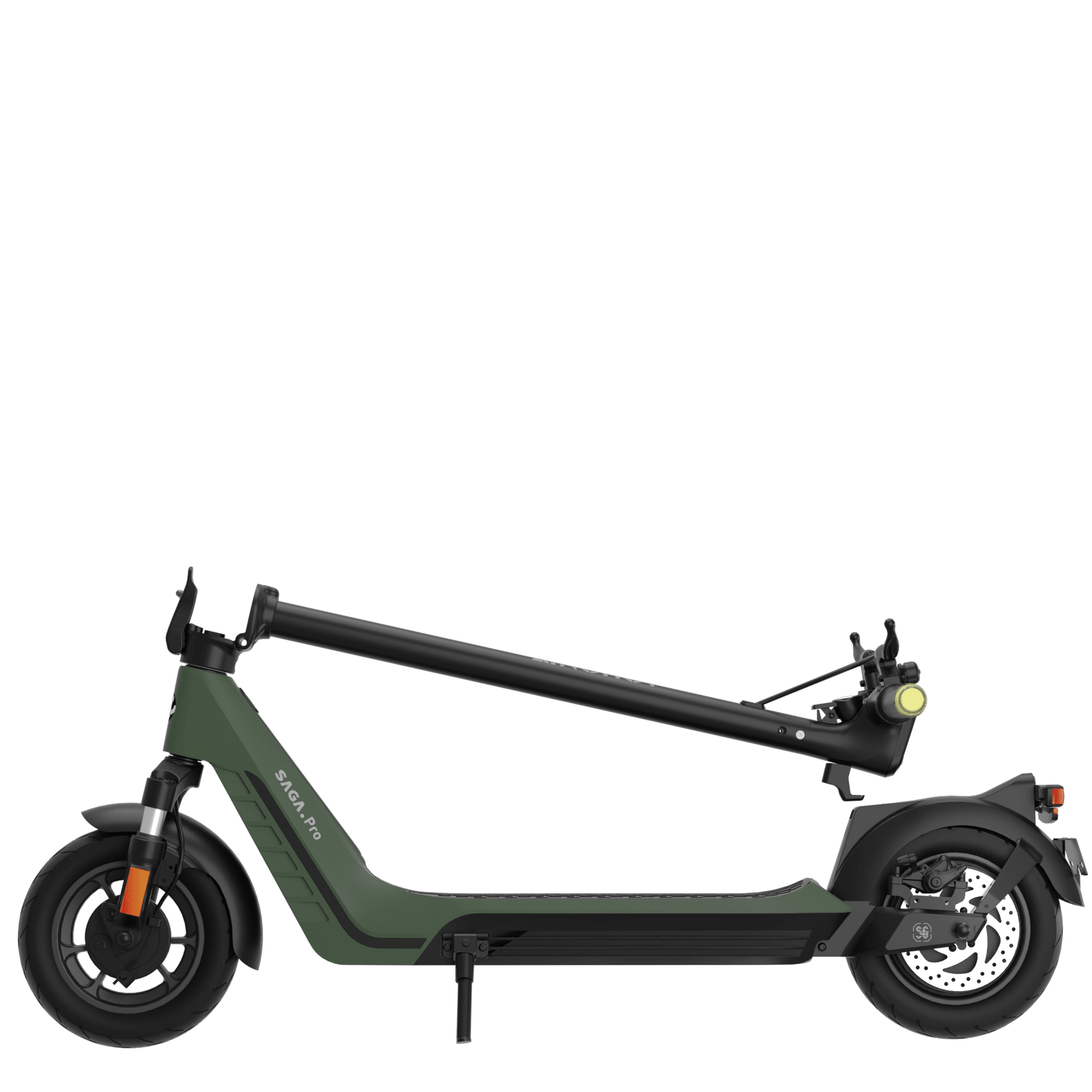 AINOHOT SAGA pro 特定小型原動機付自転車 オリーブグリーン 折り畳み図