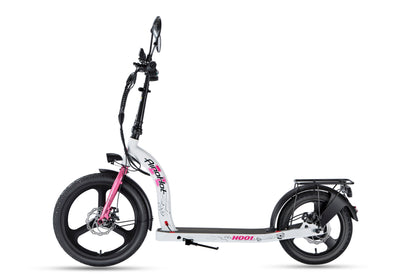 AINOHOT H001 第一種原動機付自転車 ホワイト 側面図 安定走行