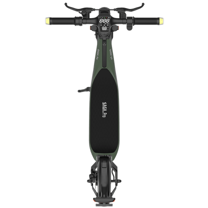 AINOHOT SAGA pro 特定小型原動機付自転車 オリーブグリーン 上から見た図