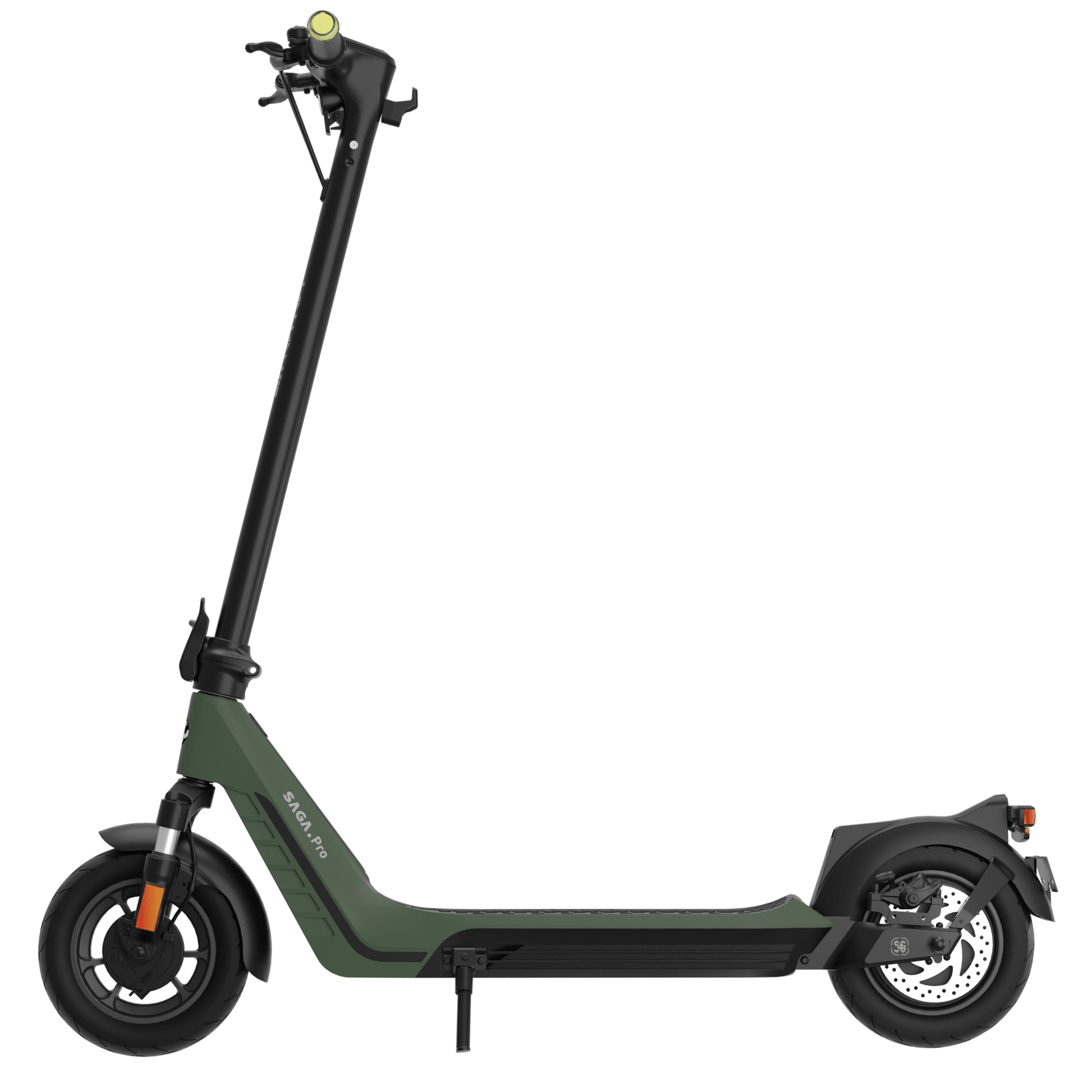AINOHOT SAGA pro 特定小型原動機付自転車 オリーブグリーン 側面図