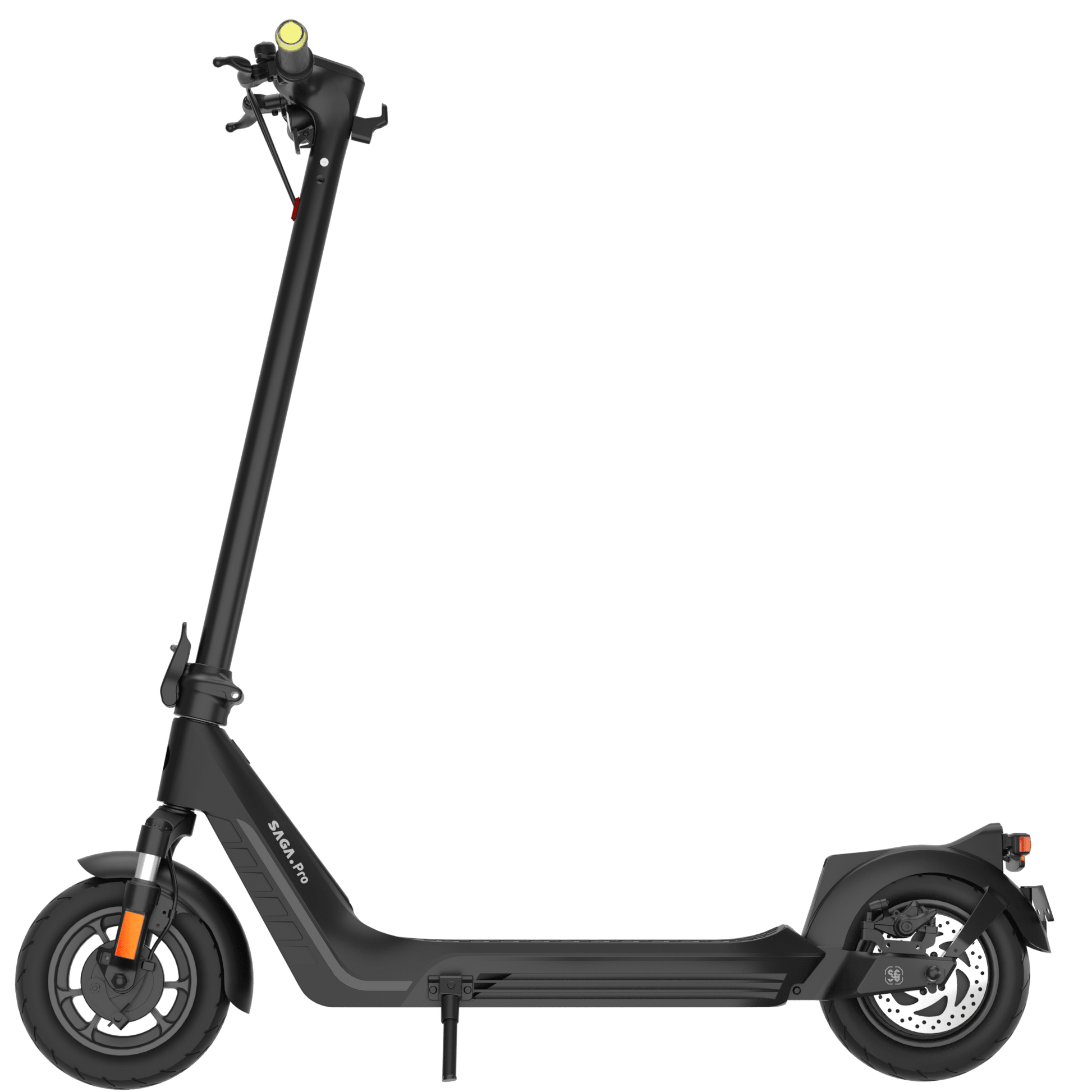 AINOHOT SAGA pro 特定小型原動機付自転車 漆黒 側面図