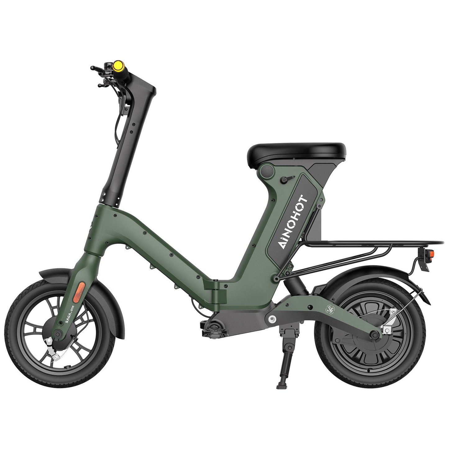 AINOHOT SAGA one オリーブグリーン 特定小型原動機付自転車  全体表示画像  安心して使える移動手段