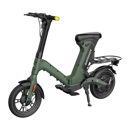 AINOHOT SAGA one オリーブグリーン 特定小型原動機付自転車  側面図  安心して使える移動手段